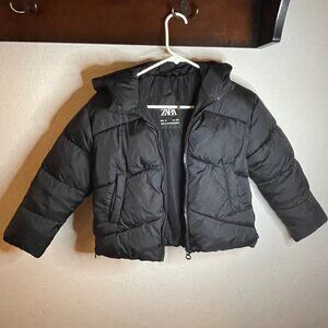 Zara Blk Puffer Jacket